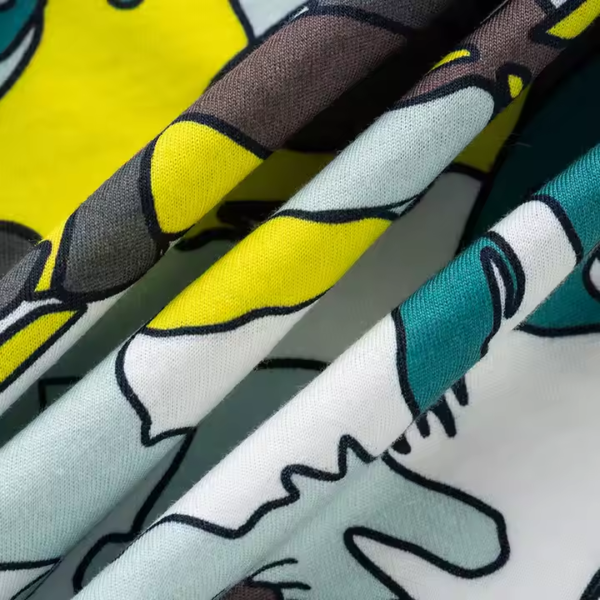 95% Cotton 5% Spandex Lycra Custom Digital Printing Single Jersey Fabric - Image 2