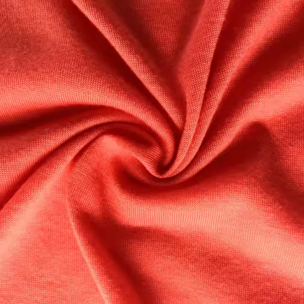 100% Polyester Plain Dyed Mercerized Single Jersey Dress Knitting Fabric