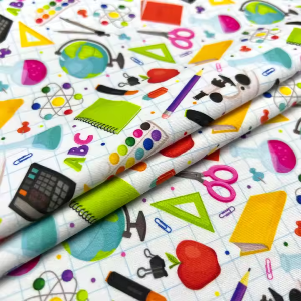 97% Polyester 3% Spandex Custom Digital Print Double Brushed Jersey Fabric - Image 4