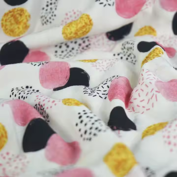 96% Polyester 4% Spandex High Quality Custom Printed Stretch French Terry Fabric - Image 3