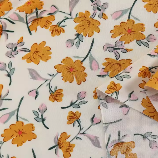 100% Rayon Viscose Eco-Friendly Printed Challis Woven Fabric for Dress