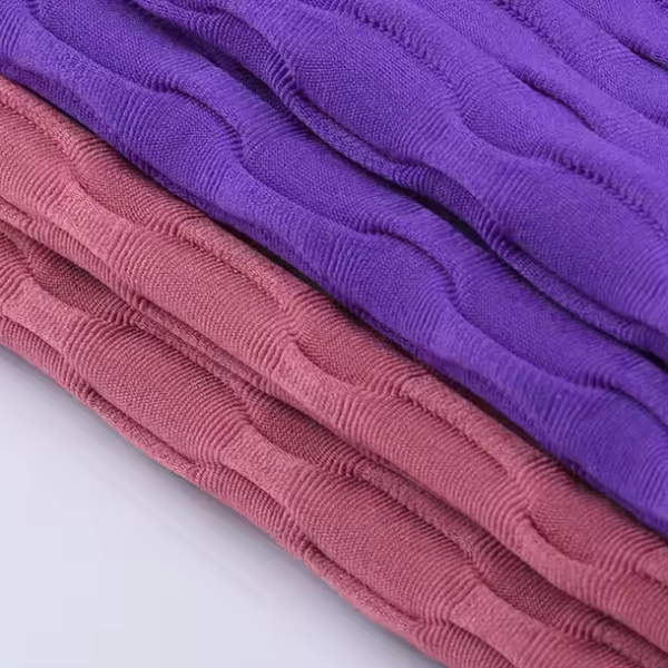 90% Polyester 10% Spandex Warp Knitted Jacquard Yoga Stretch Fabric - Image 2