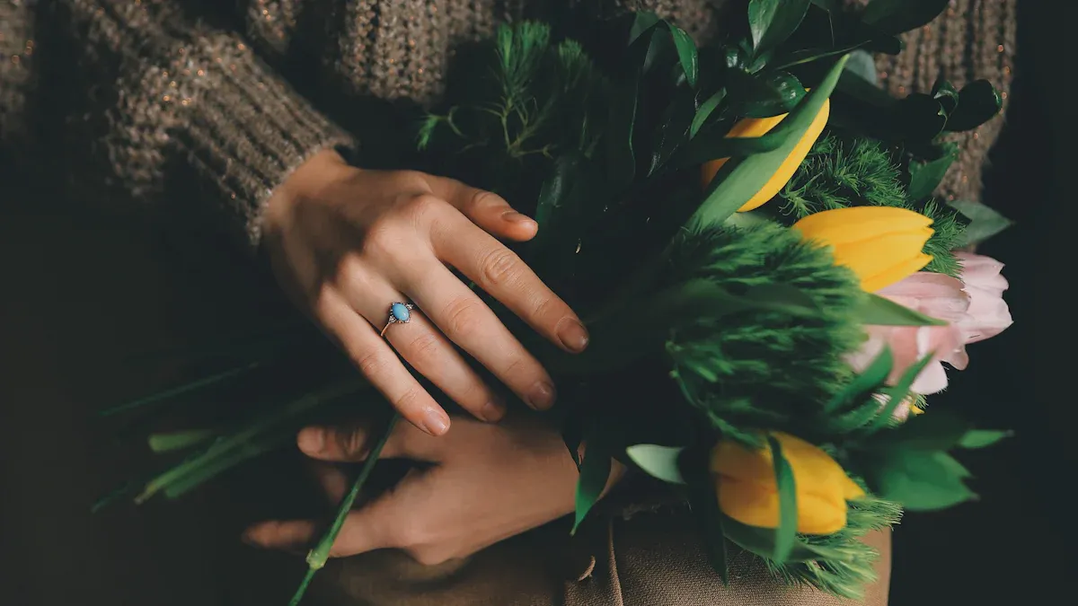 Defining Floral Rib Knit Fabric in Fashion