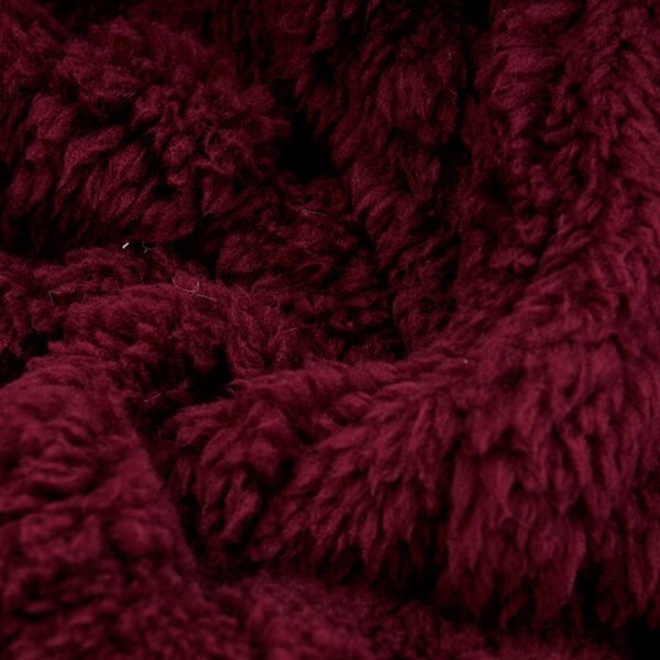 100% Polyester Sherpa Embossed Fabric for Plush Lining of Jackets & Blankets - Image 2