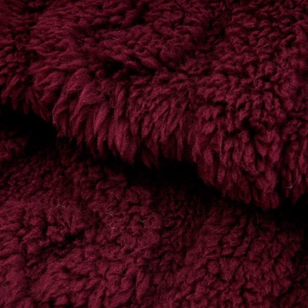 100% Polyester Sherpa Embossed Fabric for Plush Lining of Jackets & Blankets - Image 4