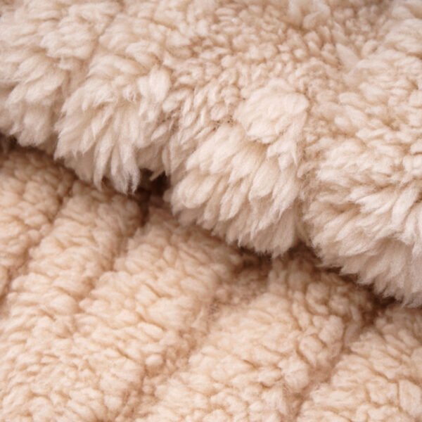 100% Polyester Lightweight Embossed Sherpa Fleece for Crafts & Apparel - Image 4