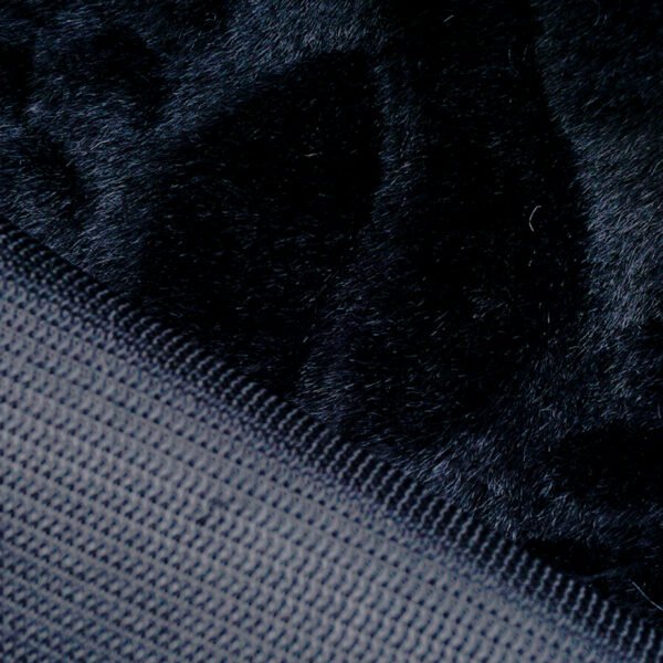 100% Polyester Plush Embossed Faux Rabbit Fur Fabric for Winter Coats, Blankets - Image 3