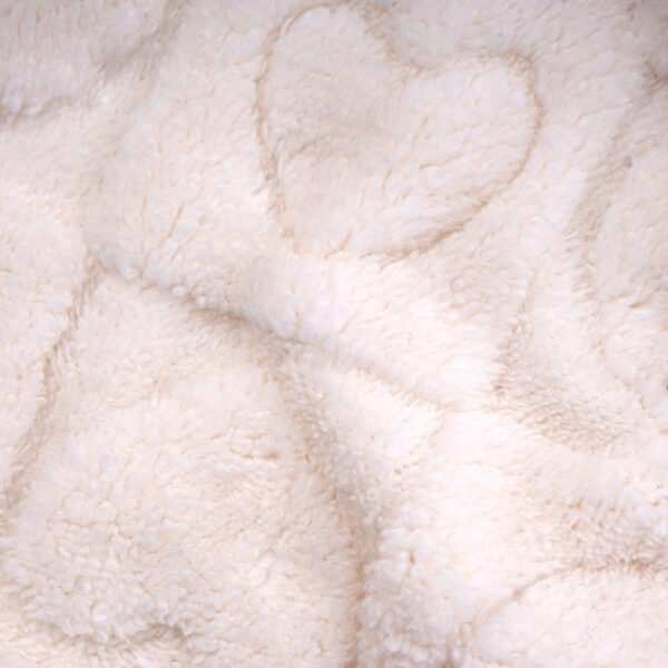 100% polyester Embossed Sherpa Fabric Soft Faux Wool Textile for Coats - Image 2