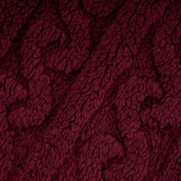 100% Polyester Sherpa Embossed Fabric for Plush Lining of Jackets & Blankets