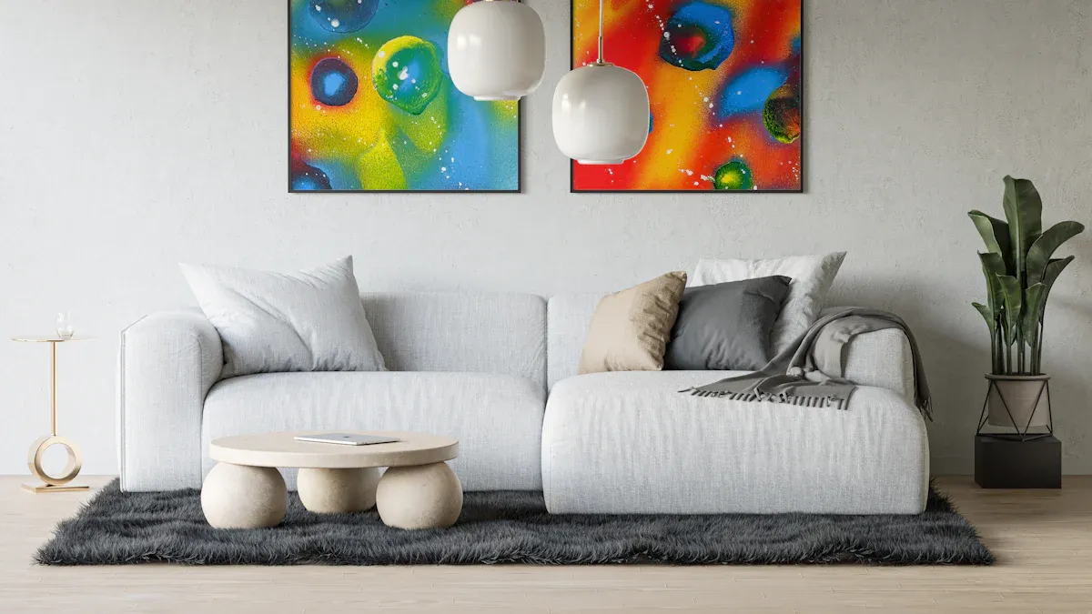 Creative Home Decor Project Ideas with Painted Canvas Fabric